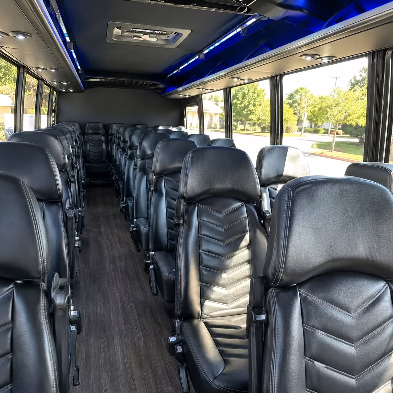 30 passenger minibus inside
