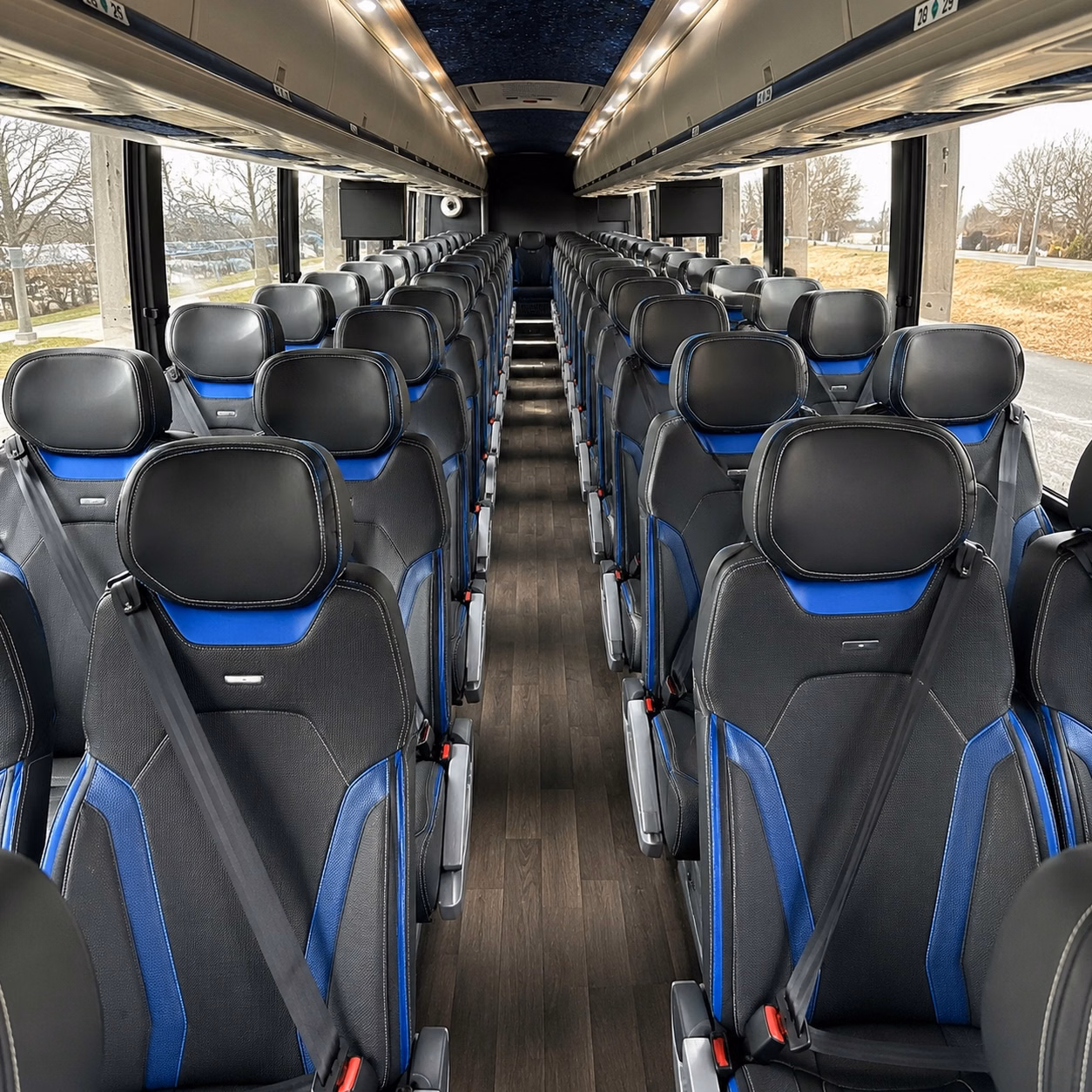 toms river charter bus interior